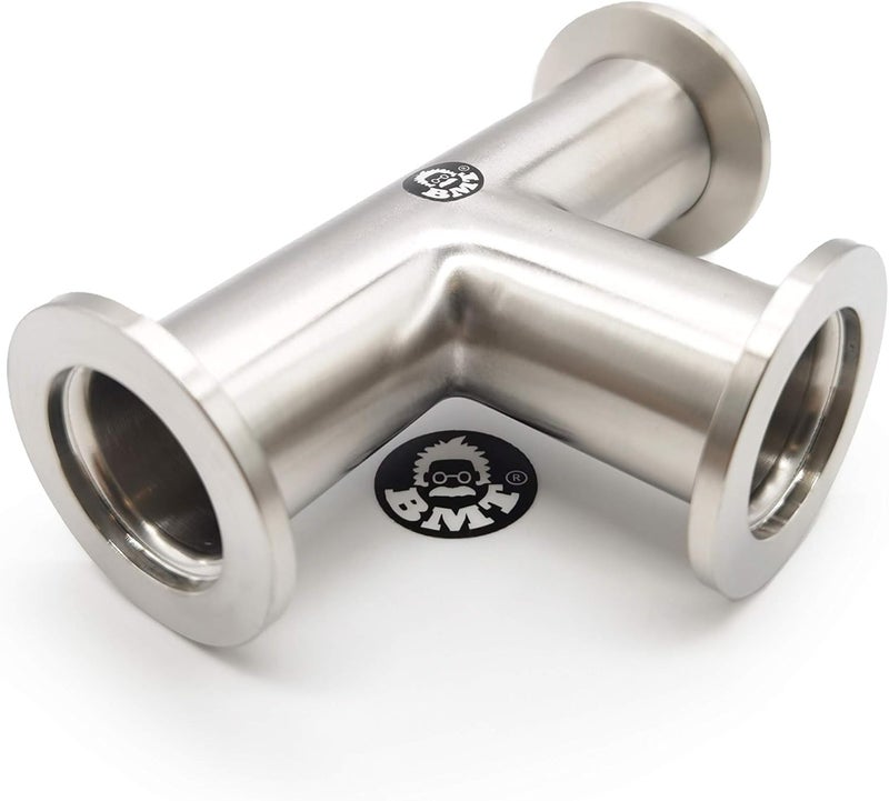 BROWNIAN MOTION TECHNOLOGY bmotiontech superior grade ISO-KF NW25 KF25 Flange Tee Fitting for high vacuum application (KF25 Equal TEE) - Image 4